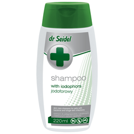  Dr Seidel Szampon dla psów i kotów Jodoforowy 220 ml