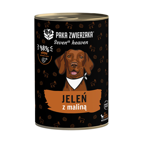 Paka Zwierzaka Seventh Heaven Karma mokra dla psa jeleń z maliną 400 g