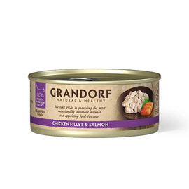 Grandorf Chicken Fillet & Salmon Karma mokra dla kota z kurczakiem i łososiem 70 g