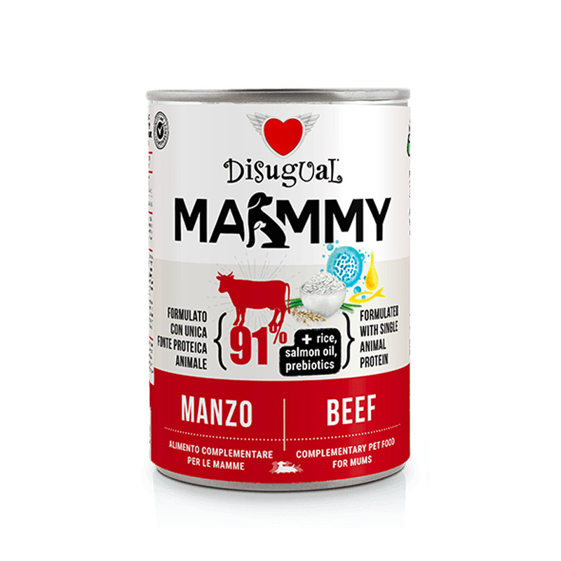 Disugual Mammy Monobiałkowa Karma mokra dla psa suki ciężarne Wołowina 400g
