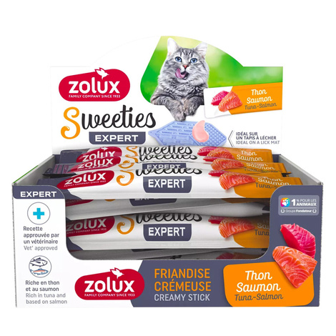 Zolux Sweeties Przysmak kremowy dla kota z tuńczykiem i łososiem 1 szt. 14 g