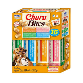 Inaba Churu Bites Varitey Przysmak dla psa poduszeczki z kremowym nadzieniem 16 x 12 g