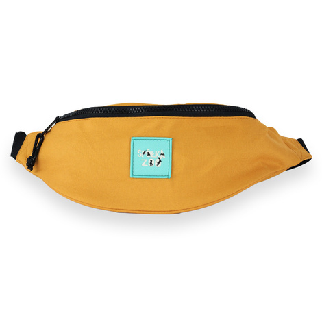 Spółka Zoo Design Pojemna materiałowa torba saszetka nerka Kolor musztardowy