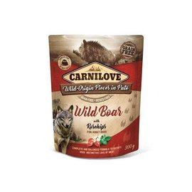 Carnilove Dog Pouch mokra karma dla psa Dzik i Dzika róża 300 g