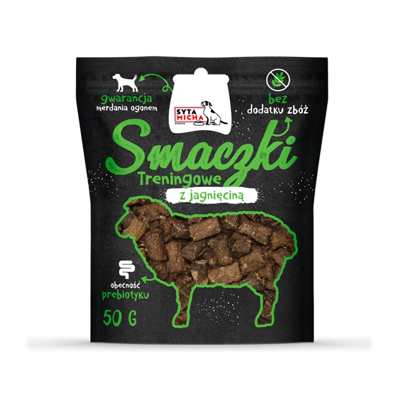Syta Micha Smaczki treningowe dla psa z jagnięciną 50 g
