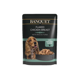 BANQUET Mokra karma dla psa Kurczak z ryżem i tuńczykiem 100g