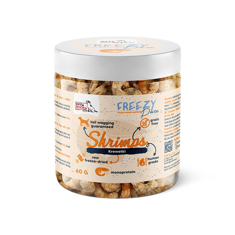 Syta Micha Freezy Pure Liofilizowane przysmaki dla psa krewetki 60 g