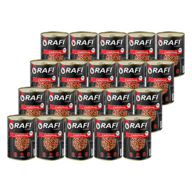Rafi Classic Mokra karma dla kota kawałki z wołowiną w sosie zestaw 20 x 415 g