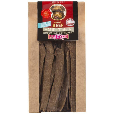 Milord Ciastka dla psa z wołowiną i ostropestem 80 g