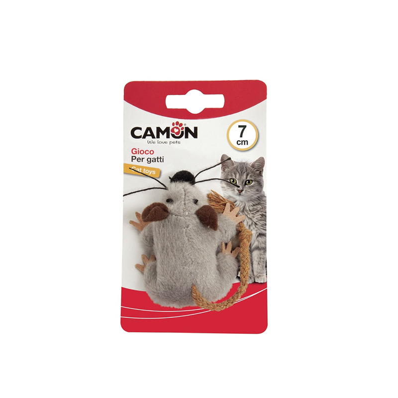 Camon Cat Toy zabawka dla kota mysz pluszowa z ogonkiem