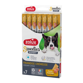 Zolux Sweeties Przysmak kremowy dla psa z kurczakiem i serem 7 x 14 g