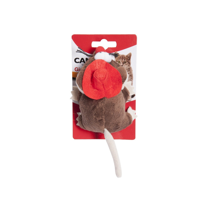 Camon Cat Toys Zabawka dla kota brązowa myszka