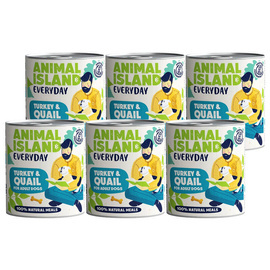 Animal Island Everyday Mokra karma dla psa indyk przepiórka 6 x 800 g