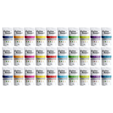 Mokra karma dla psa Dolina Noteci Premium mix smaków 30 x 150 g