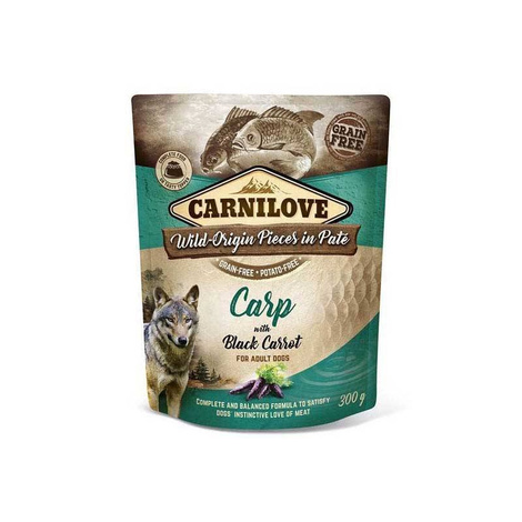 Carnilove Dog Pouch mokra karma dla psa Karp i Czarna Marchew 300g