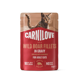 Carnilove Cat Pouch Karma mokra dla kotów Filet z dzika w sosie z rumiankiem 85 g