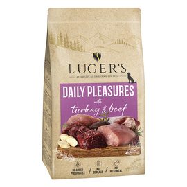 Super Oferta Luger’s Daily Pleasures karma suszona dla psa z indykiem i wołowiną 9 kg