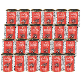 Mokra karma dla psa Natural Taste Wściekły Byk – danie z wołowiny zestaw 24 x 400 g