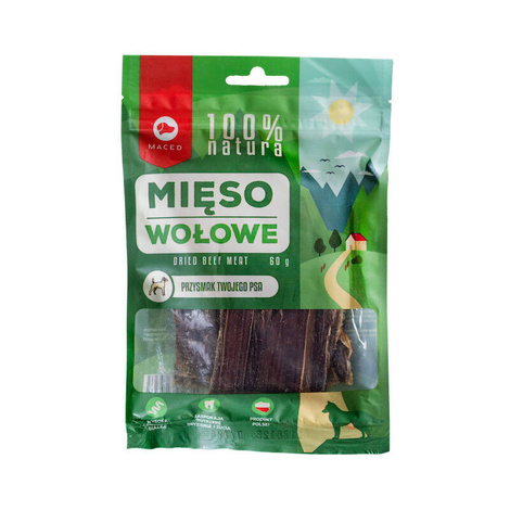 MACED 100% Natura Przysmak dla psa mięso wołowe 60 g