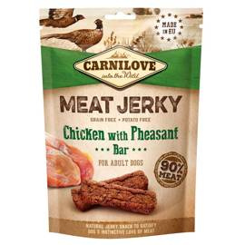 Carnilove Jerky Chicken with Pheasant Bar Przysmak mięsny dla psa Kurczak z bażantem 100 g