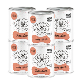 Paka Zwierzaka PEPE Roe deer Karma mokra dla psa sarna zestaw 6 x 800 g