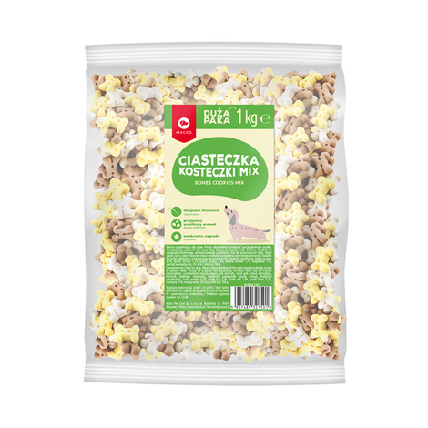 Maced Ciasteczka Kosteczki waniliowe mix przysmak dla psa 1 kg
