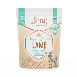 Bemo Puppy & Junior Sensitive Lamb M/L - hipoalergiczna karma sucha z jagnięciną dla szczeniąt ras średnich i dużych 1 kg