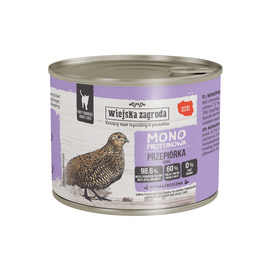 Wiejska Zagroda mokra karma monobiałkowa dla kota przepiórka 200 g