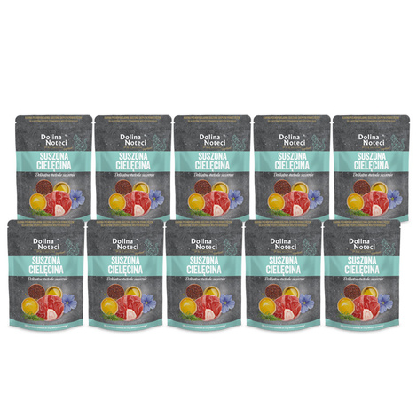 Dolina Noteci Premium Karma suszona dla kota po sterylizacji cielęcina zestaw 10 x 150 g