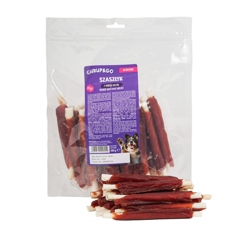 Chrup&Go Przysmak dla psa dorosłego Szaszłyk z piersią kaczki dorosły 500 g
