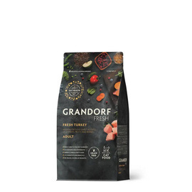 Grandorf Cat Fresh Turkey Adult Karma sucha dla dorosłych kotów z wrażliwym układem pokarmowym Indyk 400 g
