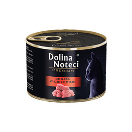 Mokra karma dla kota bogata w cielęcinę Dolina Noteci Premium 185 g