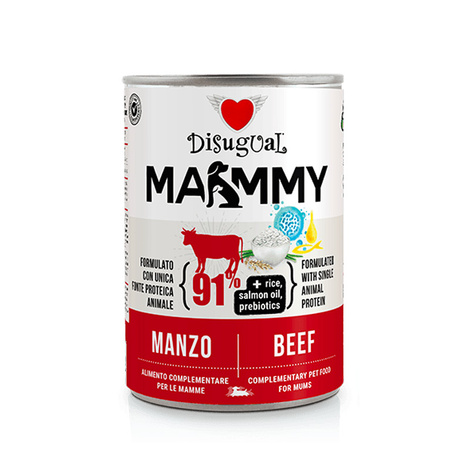 Disugual Mammy Monobiałkowa Karma mokra dla psa suki ciężarne Wołowina 400g
