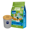 Animal Island Sucha karma dla psa z łososiem 12 kg + Gratis Pojemnik na karmę dla psa rozmiar M