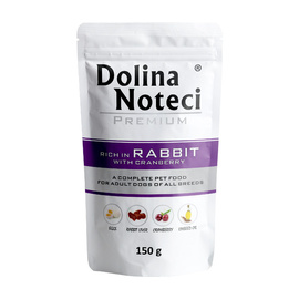 Mokra karma dla psa Dolina Noteci Premium bogata w królika z żurawiną saszetka 150 g
