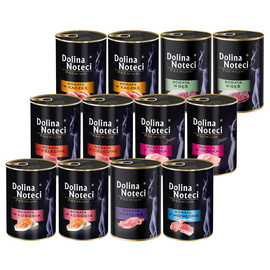 Mokra karma dla kota Dolina Noteci Premium Mix 7 smaków 12 x 400 g