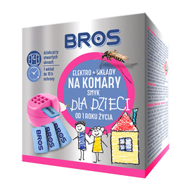 Bros Sensitive Elektrofumigator + 10 wkładów na komary dla dzieci