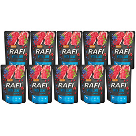 Mokra karma dla psa Rafi z jagnięciną zestaw 10 x 300 g