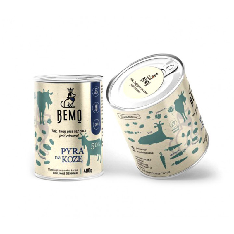 Bemo - Monobiałkowa, naturalna mokra karma dla psów z koziną – PYRA na KOZĘ 400 g