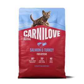 Carnilove Active Cat Karma sucha dla kociąt z łososiem i indykiem 2 kg