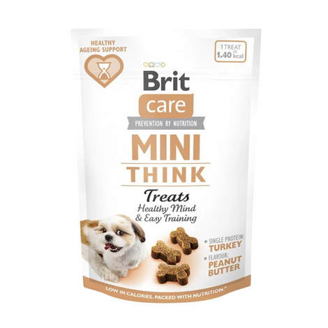 Brit Care mini Treats Think Przysmak treningowy dla psa małej rasy sprawny umysł 50 g 
