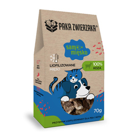 Paka Zwierzaka Samo Mięsko Przysmak liofilizowany dla psa i kota Koza 70 g