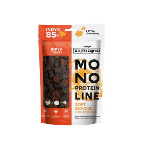 Wiejska Zagroda Przysmak dla psa Monoproteinowy soft snacks Indyk (dorosły) 115g