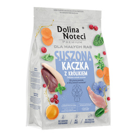 Karma suszona dla psa Dolina Noteci Premium dla dorosłych psów małych ras kaczka z królikiem 3 kg