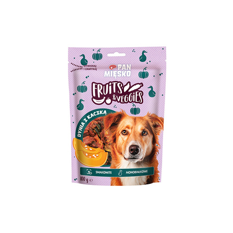 Pan Mięsko przysmak dla psa Fruits & Veggies dynia z kaczką 100g