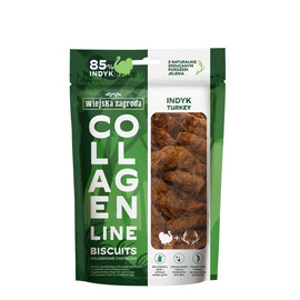 Wiejska Zagroda Przysmak dla psa Kolagenowe ciasteczka Indyk (dorosły) 90g