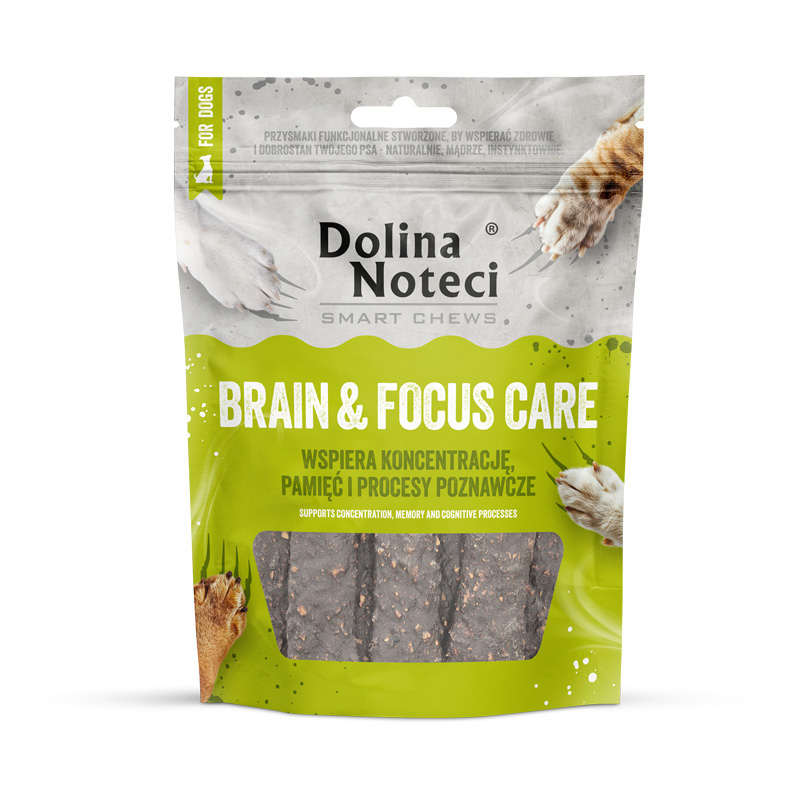 Dolina Noteci Smart Chews Brain & Focus Care Przysmaki funkcjonalne dla psa wspierające pamięć i koncentrację 7 szt.