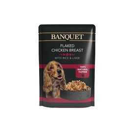 BANQUET Mokra karma dla psa Kurczak z ryżem i wątróbką 100g