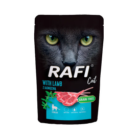 Mokra karma dla kotów sterylizowanych z jagnięciną Rafi Cat Adult 100 g