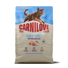 Carnilove Cat True Fresh Karma sucha dla kotów sterylizowanych Ryba i indyk 2 kg